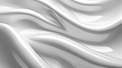 Wall Mural - glossy white smooth surface.