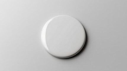 Wall Mural - White Oval Shaped Object on a White Background