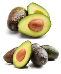 Poster - Avocado on a white background