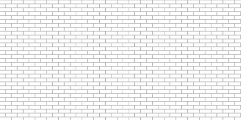 Wall Mural - Subway tile background. white seamless patter for kitchen backsplash, Black and white convex relief bricks seamless pattern