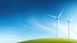 © Autaporn - A serene landscape featuring wind turbines against a clear blue sky, symbolizing renewable energy and sustainability.