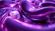 © Neural9 Project - Abstract Purple Liquid Background: 3D Rendering of Shiny, Wavy, and Fluid Shapes