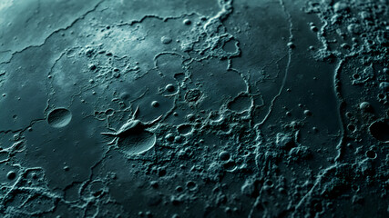 Moon surface texture background with crater details