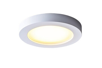 Wall Mural - a white recessed ceiling light fixture with a round shape and a warm white light output.