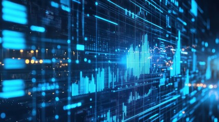 Abstract Digital Data Visualization