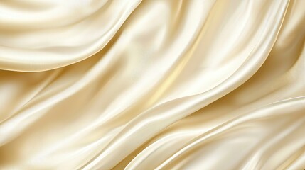 Wall Mural - The fabric is a light tan color with ripple and wave patterns