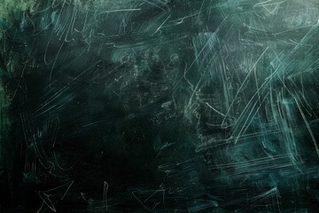 Wall Mural - A green chalkboard with a lot of writing on it