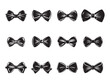 © Larisa - Bowtie silhouette clipart design illustration