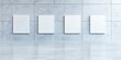 © BOJOShop - Blank White Posters Mockup on Marble Wall and Floor