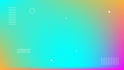 Canvas Print - Abstract blurred gradient background. Colorful smooth banner template. Mesh backdrop with bright colors. suit for banner, cover, poster, flyer, card, website, brochure. vector illustration