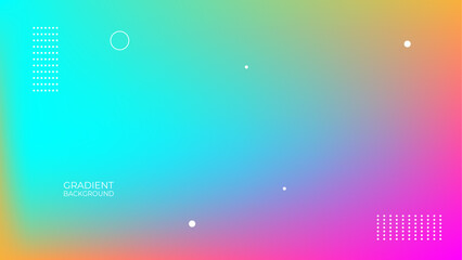 Canvas Print - Abstract blurred gradient background. Colorful smooth banner template. Mesh backdrop with bright colors. suit for banner, cover, poster, flyer, card, website, brochure. vector illustration
