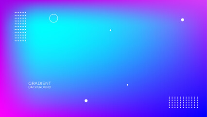 Canvas Print - Abstract blurred gradient background. Colorful smooth banner template. Mesh backdrop with bright colors. suit for banner, cover, poster, flyer, card, website, brochure. vector illustration