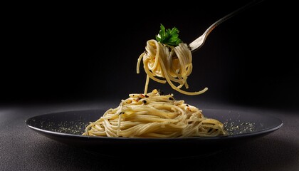 Wall Mural - spaghetti with pesto