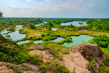 landscape view of lake mine 