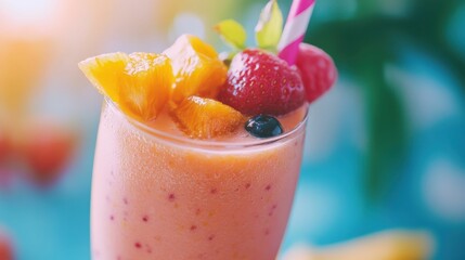 Wall Mural - fruit smoothie