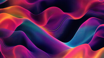 Wall Mural - vibrant abstract pattern featuring a gradient effect with vivid colors and a modern aesthetic, detailed high resolution image
