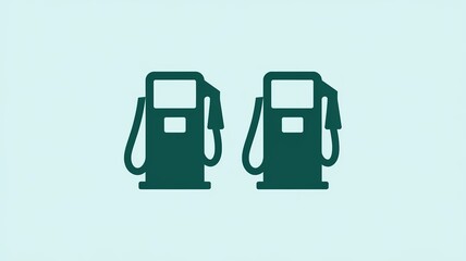 The image shows two gas pumps.  generative ai