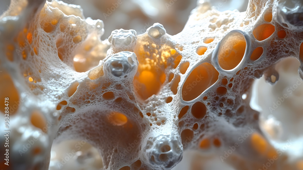 Capture the process of bone resorption, showing how osteoclasts break ...
