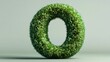 © Flowaiart - Green Ring Shaped Floral Arrangement Isolated On Light Background