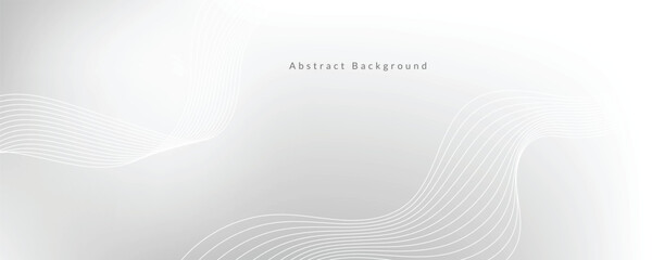 Abstract white wave background