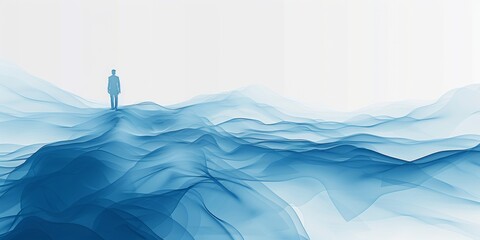 Wall Mural - a web banner graphic for a business consultancy, it should have a clean and modern design with shade