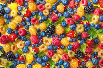 A close-up shot of a cluster of ripe berries