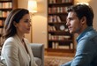 © natakot - A man and woman engaged in a therapy session with a therapist in a modern office, focusing on communication and resolution.