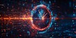 © Imagery Innovators - Abstract time data digital clock management planning business and time concept, Generative AI