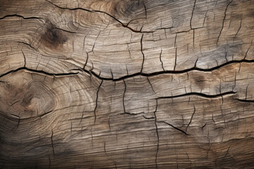 Wall Mural - Processed collage of old cracked brown wood material texture. Background for banner, backdrop