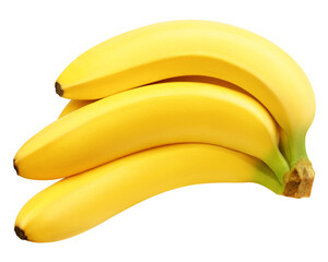 Wall Mural - bunch of Bananas isolated on white background, full depth of field