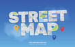 © Fauzan - Street Map editable text style effect