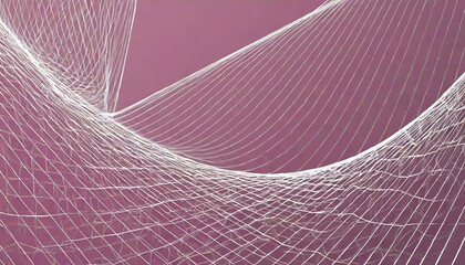 Canvas Print - abstract pink background with white lines
