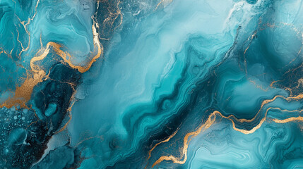 Wall Mural - luxury turquoise marble background	