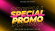 © Hael.IDN - 3d special promo gradient glitch text style effect template editable text effect