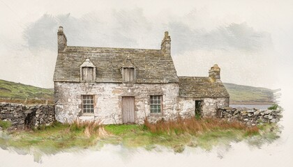 old house in the countryside