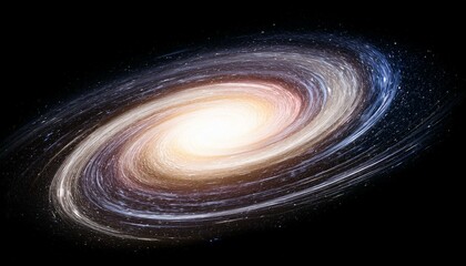 Wall Mural - background with space, celestial swirl: a colorful spiral galaxy cutout, spiral galaxy in space, spi