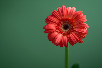 Poster - red gerbera flower