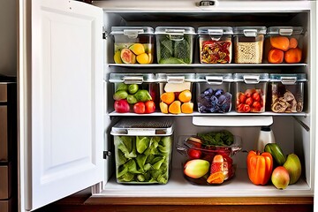 refrigerator purge clearing out old food wiping down shelves an