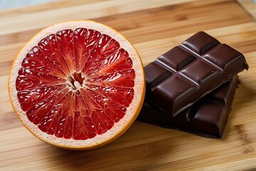 Fresh Grapefruit vs Chocolate Covered Caramel Bar Understanding Healthy and Unhealthy Nutritional Choices