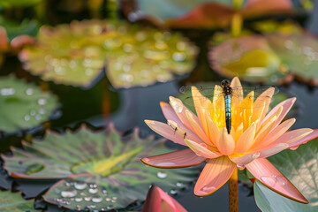 Canvas Print - water lily flower