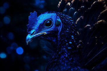 Naklejka na meble An abstract digital background featuring a turkey, emphasizing the bird's unique form and colors in a modern, stylized design