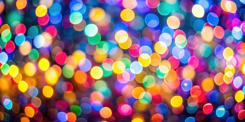 Wall Mural - blurred background of colorful lights creating a bokeh effect, bokeh, blurred, lights, abstract, col