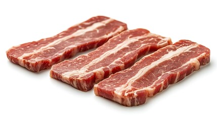 Poster - Three Raw Beef Short Ribs for Grilling Photo