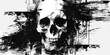 © Boomanoid - Black and white skull in intricate detail, showcasing contrast and texture.