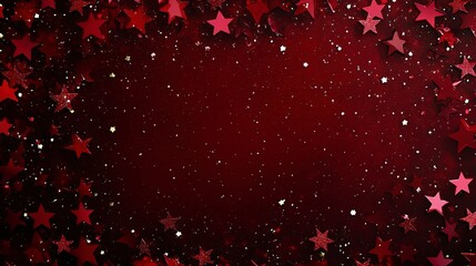 'Christmas red background color burgundy random Elegant stars dark star confetti design pattern paper starry holiday night' 