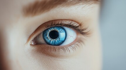 Poster - Close-up of a Beautiful Blue Eye