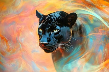 Canvas Print - tiger in the night