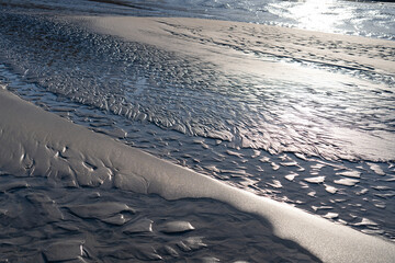 Sand reflection, Beach