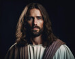 © Ranta Images - Portrait of Jesus A Headshot Illustration Capturing the Sacred Expression and Spiritual Essence