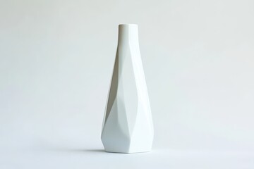 Wall Mural - a modern, geometric white vase with a sleek design, ideal for home decor.